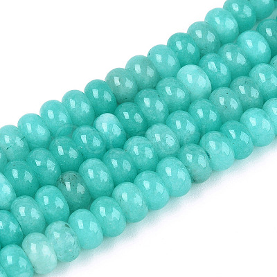 Dyed Natural White Jade Beads Strands G-T139-59A-10-1
