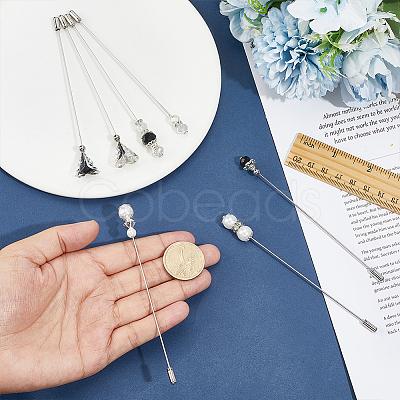 7Pcs Brass Brooches JEWB-DR00034-1