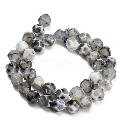 Natural Agate(Dyed & Heated) Beads Strands G-K425-B04-01-1