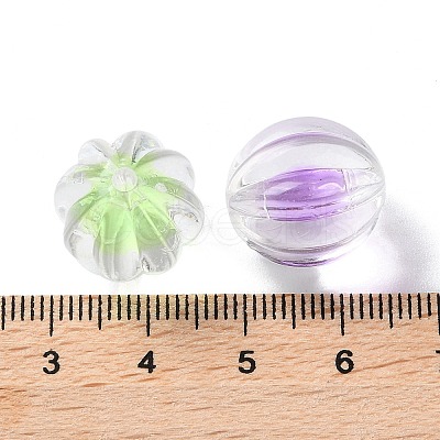 UV Plating Iridescent Transparent Acrylic Bead in Bead LS-OACR-H112-08B-1