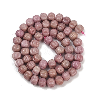 Natural Rhodonite Beads Strands G-Z080-B19-8x6mm-1