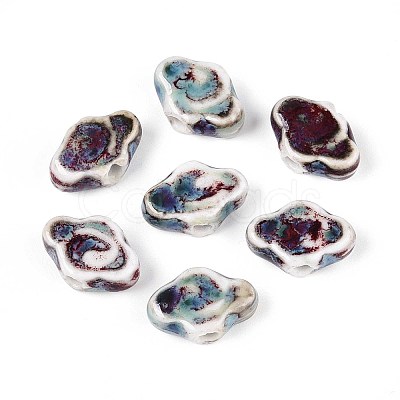 Handmade Porcelain Beads PORC-T133-30I-1