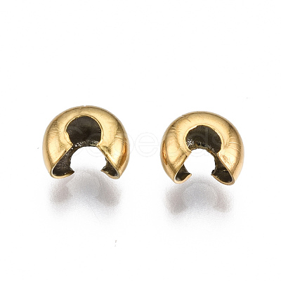 304 Stainless Steel Crimp Beads Covers STAS-S117-012B-1