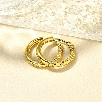 304 Stainless Steel Hoop Earrings for Women EJEW-M068-16C-G-1