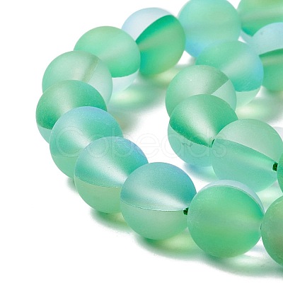 Synthetic Moonstone Beads Strands G-E573-01C-17-1
