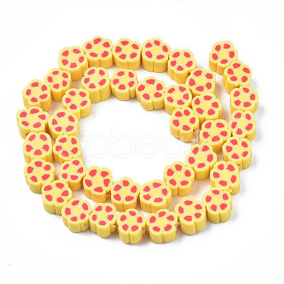 Handmade Polymer Clay Bead Strands CLAY-N011-48B-C02-1