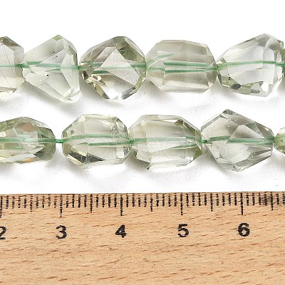 Natural Green Quartz Faceted Nugget Beads GG-CBA1668-C01-01-1