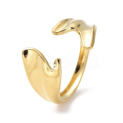 304 Stainless Steel Open Cuff Rings RJEW-L109-013G-1