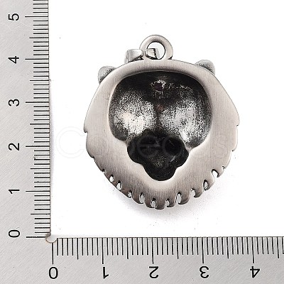 Retro 304 Stainless Steel Pendants STAS-I205-36AS-A-1
