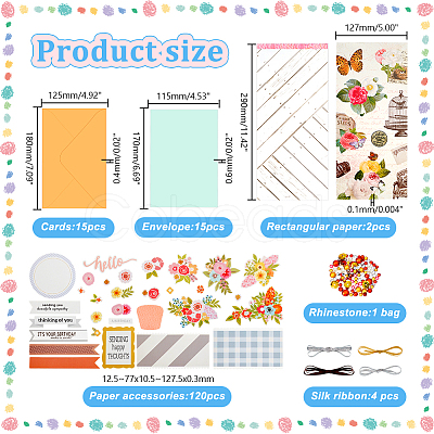 DIY Festival Envelope & Card Kids Craft Kits DIY-WH0488-66A-1