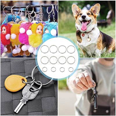100Pcs Iron Split Key Rings IFIN-FS0001-65A-1