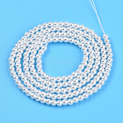 Baking Paint Pearlized Glass Pearl Bead Strands HY-N002-2mm-A12-1