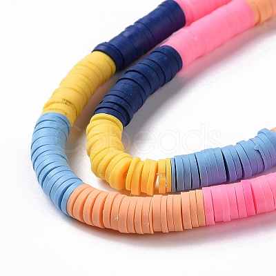 Handmade Polymer Clay Bead Strands CLAY-C003-02G-1