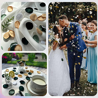 Polyester Artificial Rose Flower Petals AJEW-WH20067-107D-1
