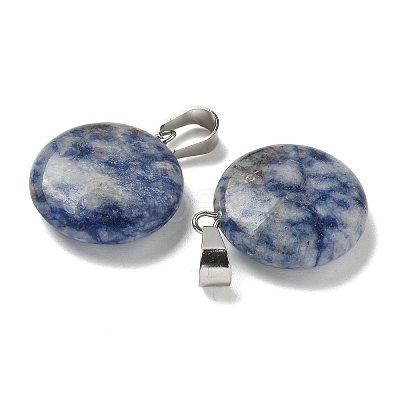 Natural Blue Spot Jasper Pendants G-B127-14P-09-1