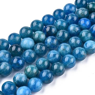 Natural Apatite Beads Strands G-O186-E02-8mm-1