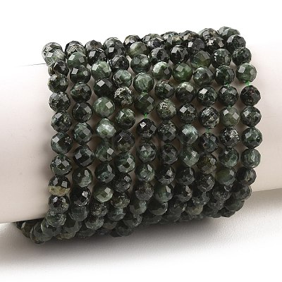Natural Seraphinite Beads Strands G-K376-A02-5mm-1