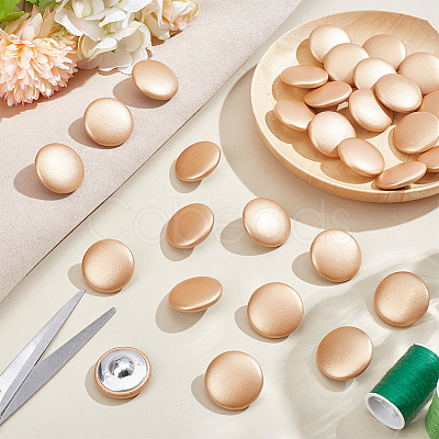 30Pcs Imitation Leather Snap Bottons BUTT-NB0001-90B-1