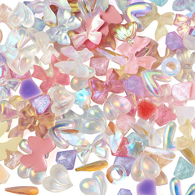 6 Style Resin 3D Nail Art Cabochons MRMJ-BY0001-01-1