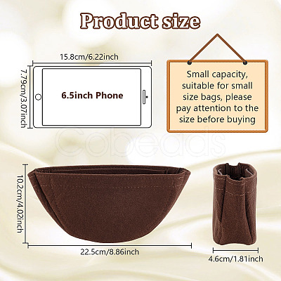Wool Felt Purse Organizer Insert FIND-WH0128-74A-01-1