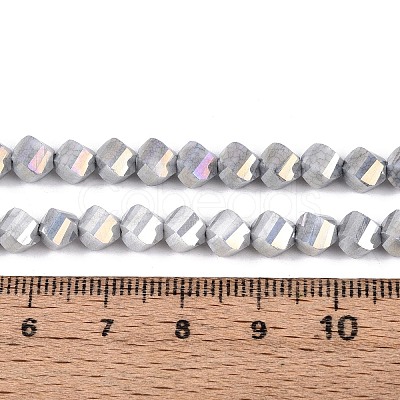 Anti-Tarnish Electroplate Glass Beads Strands GLAA-T025-6mm-14A-1