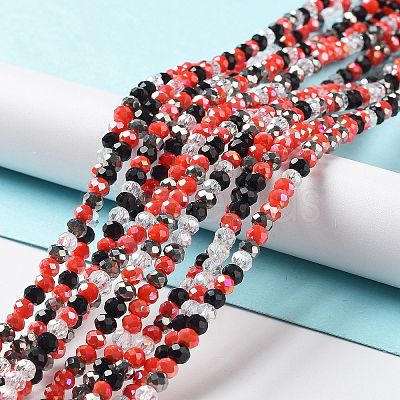 Glass Beads Strands EGLA-A034-M4mm-14-1