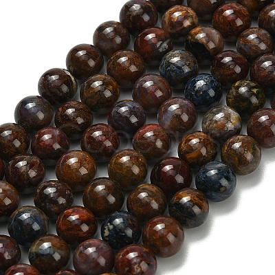 Natural Pietersite Beads Strands G-L642-B16-8mm-1
