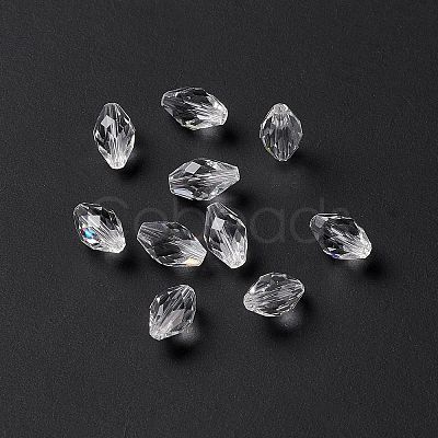 Imitation Austrian Crystal Beads SWAR-F054-9x6mm-01-1