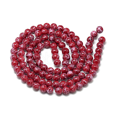 Drawbench Glass Beads Strands DGLA-S115-4mm-L13-1