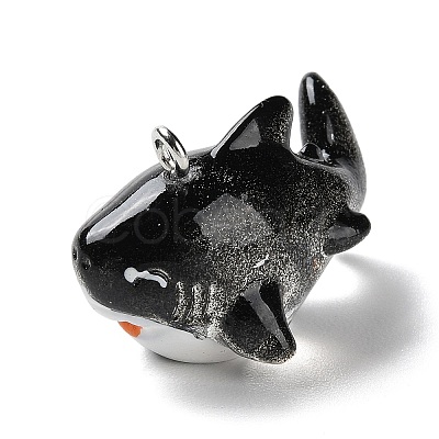 Sea Animal Theme Opaque Resin Pendants X-RESI-D071-04D-1