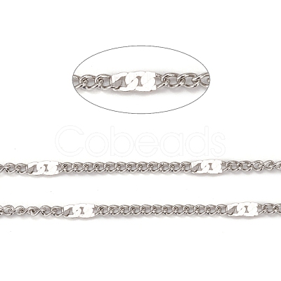 Tarnish Resistant 304 Stainless Steel Figaro Chains CHS-N002-03P-1