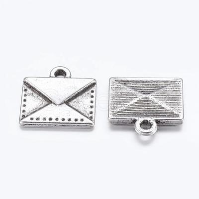 Tibetan Style Alloy Mail Charms EA10712Y-1