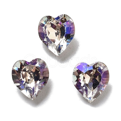 K9 Glass Rhinestone Cabochons GLAA-H034-02C-1