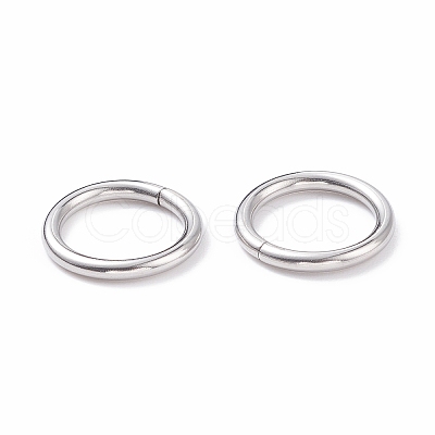 Non-Tarnish 304 Stainless Steel Closed Jump Rings STAS-F174-16P-1