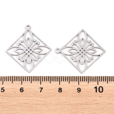 Buddhist 304 Stainless Steel Pendants STAS-E521-06C-P-1