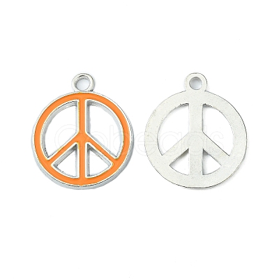 Alloy Enamel Pendants ENAM-P066-1-1