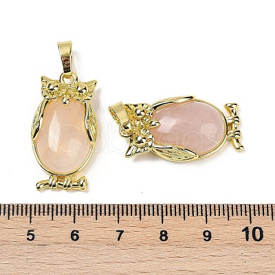 Natural Rose Quartz Pendant KK-F887-02G-15-1