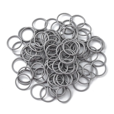 100Pcs Baking Paint Zinc Alloy Open Jump Rings FIND-WH0032-85B-09-1