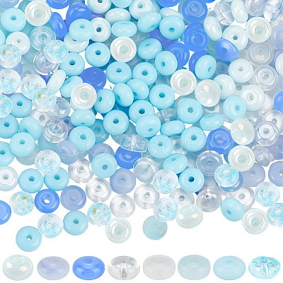 400Pcs 8 Colors Glass Seed Beads GLAA-SC0003-03B-1