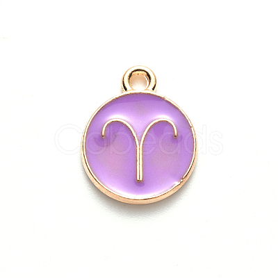 Alloy Enamel Pendants ENAM-S124-01A-01A-1