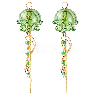 Glass Big Pendants EJEW-TAC00013-1