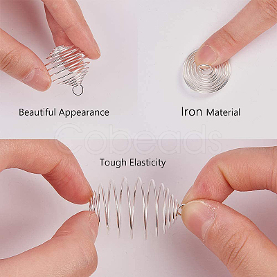Iron Wire Pendants KK-SC0001-01-1