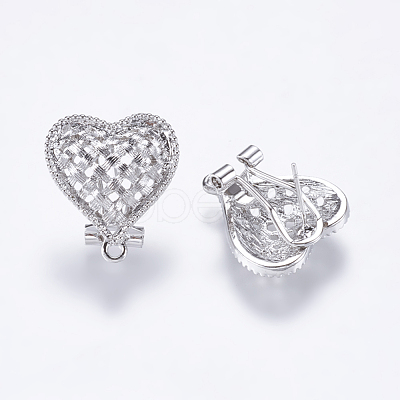 Alloy Stud Earring Findings PALLOY-F201-19-1