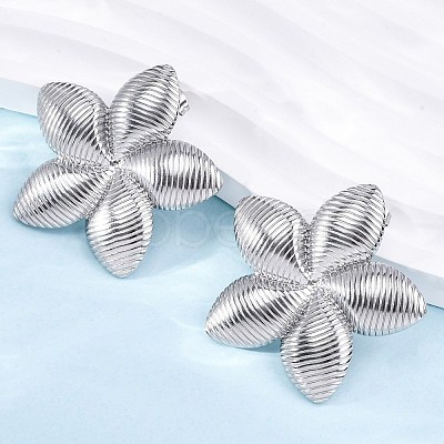304 Stainless Steel Stud Earrings for Women EJEW-K306-19P-1