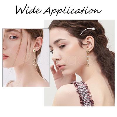48Pcs Heart & Star & Moon & Geometric Alloy Stud Earring Findings PALLOY-PH0001-83LG-1