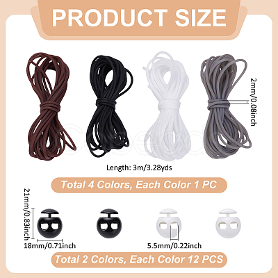 12M 4 Colors Hollow Pipe PVC Tubular Synthetic Rubber Cord RCOR-UN0001-02A-1