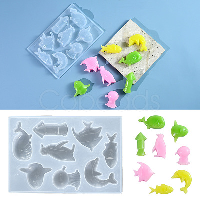 DIY Marine Animal Molds LS-AJEW-U021-01-1