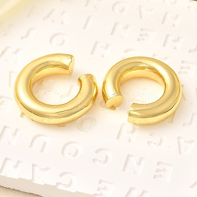 Rack Plating Brass Round Cuff Earrings EJEW-R150-16G-1