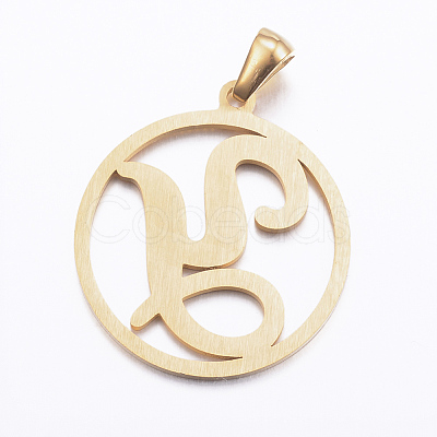 Ion Plating(IP) 304 Stainless Steel Pendants STAS-K162-078G-1