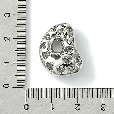Rack Plating Brass Cubic Zirconia Pendants KK-S378-02P-D-1